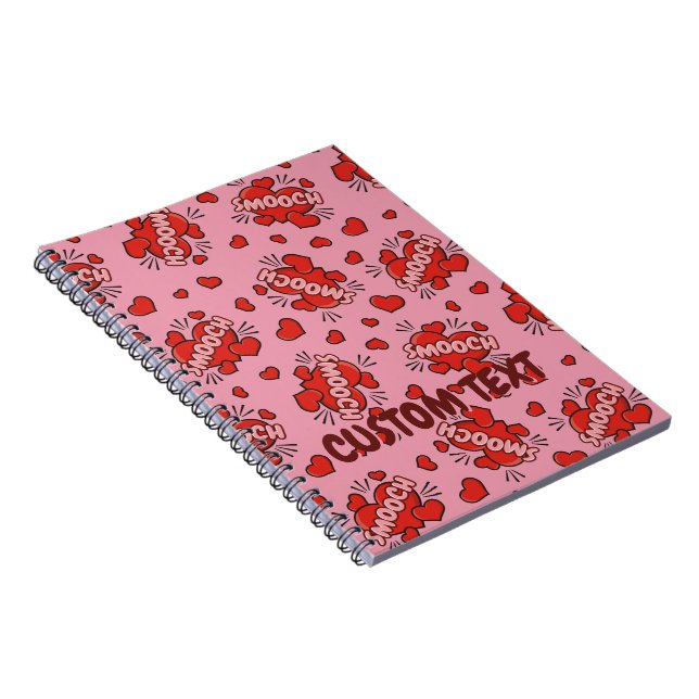 Kissing Comic Sound Effect Pattern Notebook (Right Side)