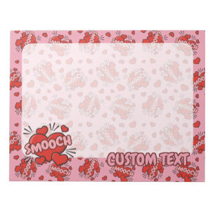 Kissing Comic Sound Effect Pattern Notepad