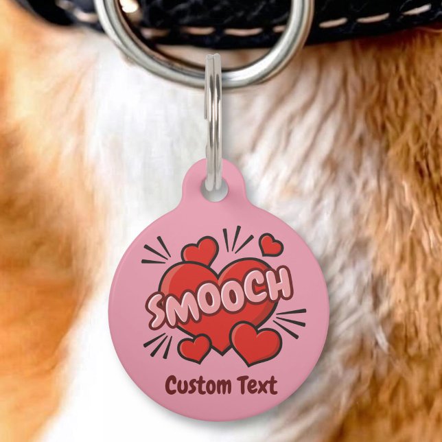 Kissing Comic Sound Effect Pet Tag (Creator Uploaded)