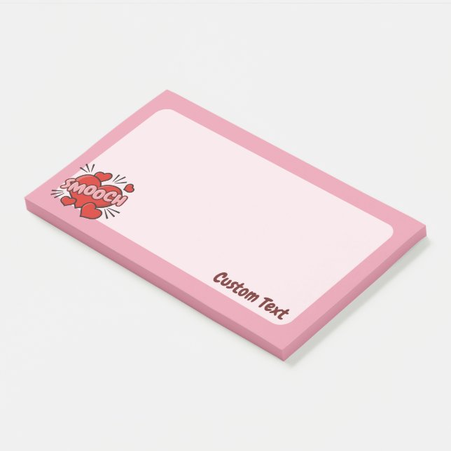 Kissing Comic Sound Effect Post-it Notes (Angled)