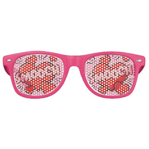 Kissing Comic Sound Effect Retro Sunglasses