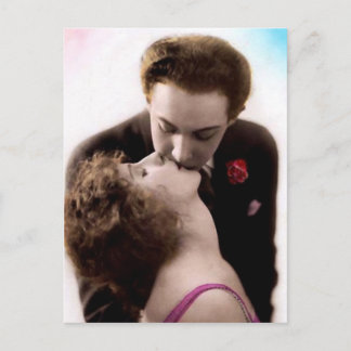 Kissing Couple French Postcard