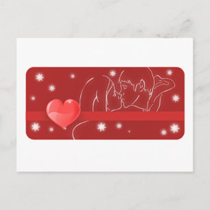 Kissing Couple/ Love Postcard