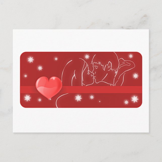 Kissing Couple/ Love Postcard (Front)