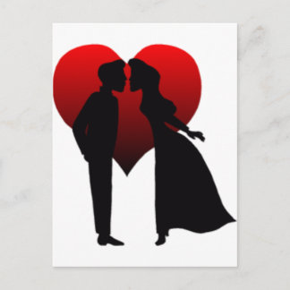 Kissing Couple Postcard