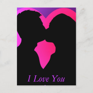 Kissing Couple Postcard