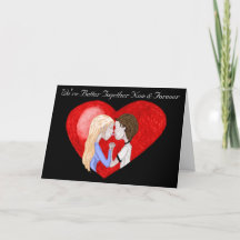 Kissing Couple (Valentine) Card