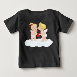 Kissing Cupids Valentine's Day Baby T-Shirt