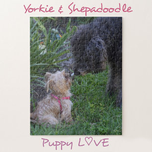 Kissing Dogs Puppy Love Jigsaw Puzzle