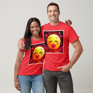 Kissing Emoji Blowing Hearts T-Shirt