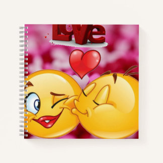 kissing emoji notebook
