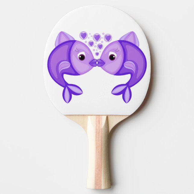 KISSING FISH PING PONG PADDLE (Front)