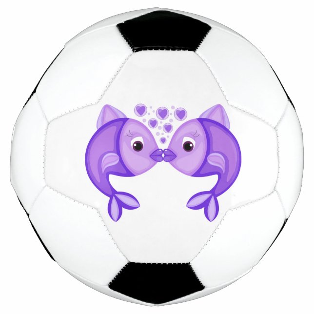 KISSING FISH SOCCER BALL (Front)