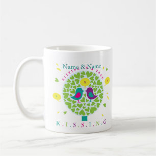 KISSING IN A TREE personalised mug