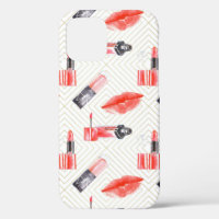 Kissing Mouth With Lipstick Pattern