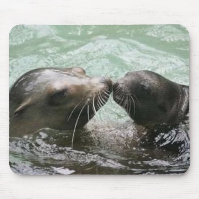 Kissing Mum Mouse Pad (Front)