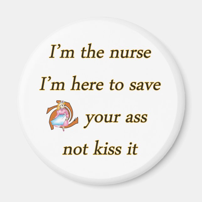 kissing nurse copy magnet (Front)