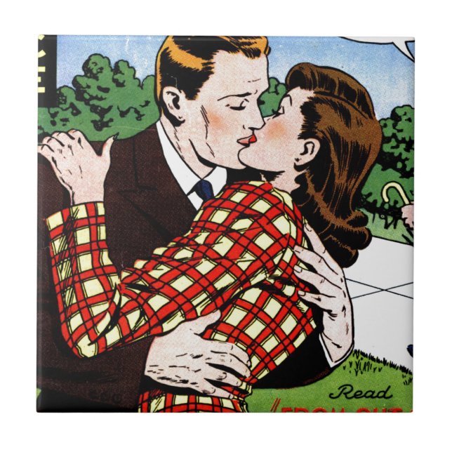 Kissing on the Green Tile (Front)