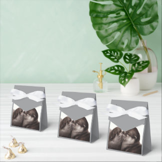 Kissing Otters - Hand Painted Wildlife Art Favour Box