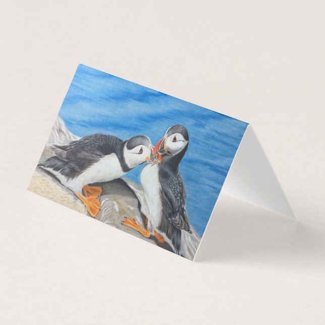 Kissing Puffins (Front)