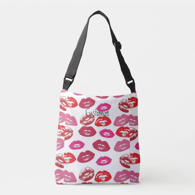Kissing Red lips Thunder_Cove Crossbody Bag (Front)