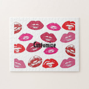 Kissing Red lips Thunder_Cove Jigsaw Puzzle