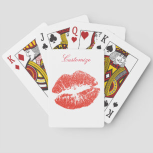 Kissing Red lips Thunder_Cove Playing Cards
