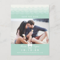 Kissing Seahorses Love Hearts Beach Save The Date
