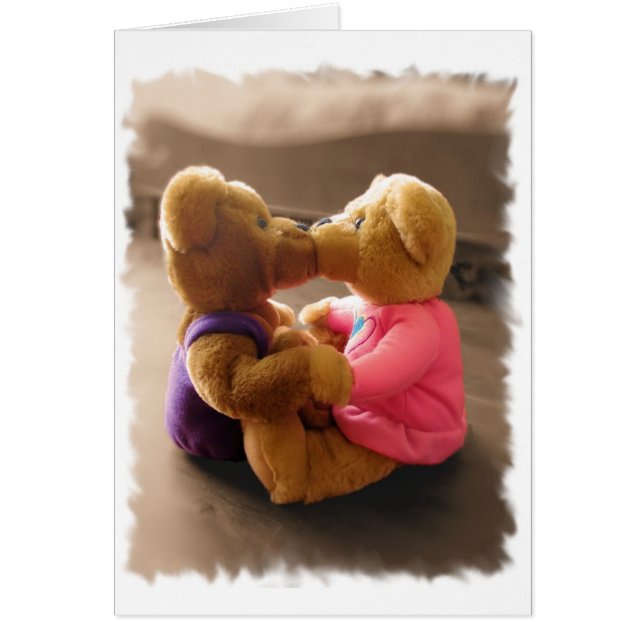 Kissing Teddies Card (Front)