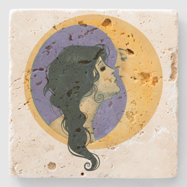 Kissing the Moon                                   Stone Coaster (Front)