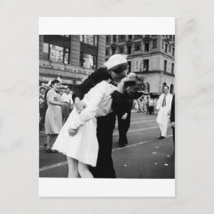 Kissing the War Goodbye at Times Square Postcard