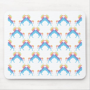 Kissing Unicorns Mouse Pad