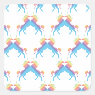 Kissing Unicorns Square Sticker
