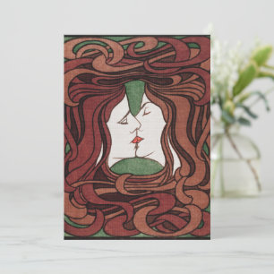 Kissing Valentine's Day Card