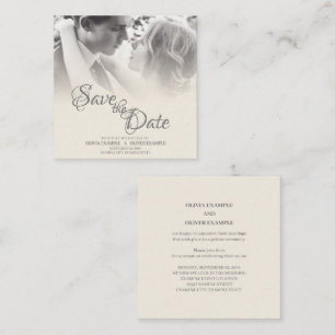 Kissing Wedding Couple in Monochrome Card