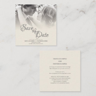 Kissing Wedding Couple in Monochrome Card
