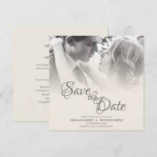 Kissing Wedding Couple in Monochrome Card