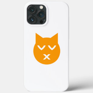 Kissing with Closed Eyes Emoji Cat iPhone 13 Pro Max Case