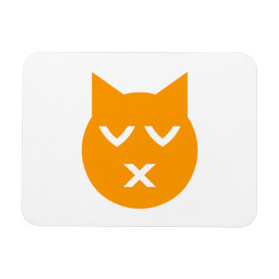 Kissing with Closed Eyes Emoji Cat Magnet