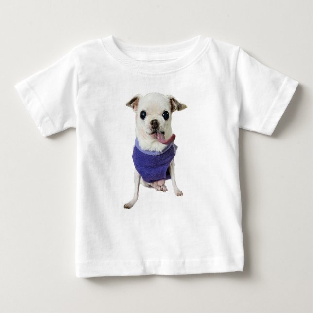 Kissy Chihuahua Baby T-Shirt (Front)
