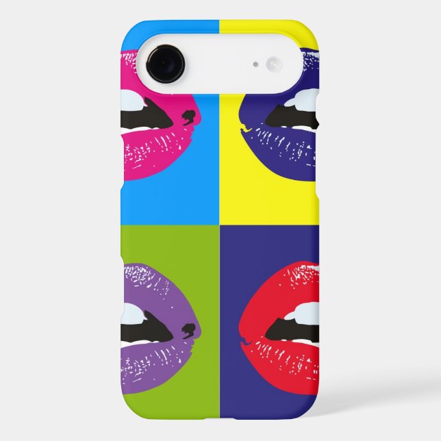 Kissy Face Trendy Pop Art Case (Back)