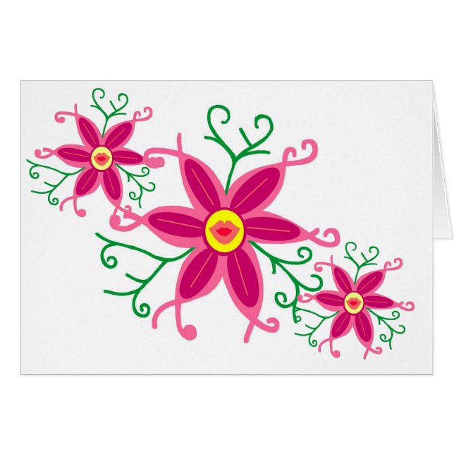 Kissy lips flower (Front Horizontal)