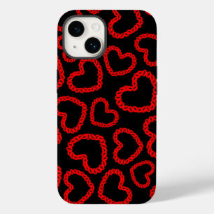Kissy Lips Hearts Case-Mate iPhone 14 Case
