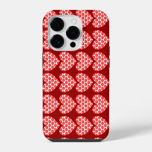 Kissy Lips Hearts iPhone Case