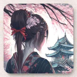 Kisu Japan - Harte Plastikuntersetzer Coaster