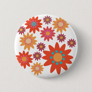 Kit Florido: Botão de Convidados 3 6 Cm Round Badge