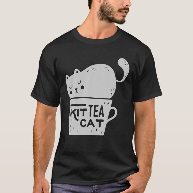 Kit Tea Cat - Cats Tri-Blend T-Shirt (Front)