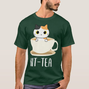 Kit Tea Cat Funny Cat Lover T-Shirt