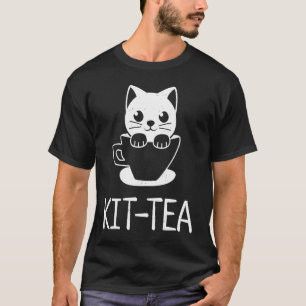 Kit Tea Cute Kitten And Cat T-Shirt