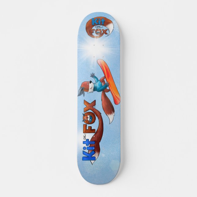 Kit the Fox Skateboard (Front)